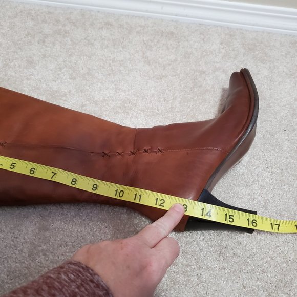 PIKOLINOS / 39, 8.5 / Women's Vintage Smooth Leather Square Toe Mid-Calf Boots - Picture 14 of 15